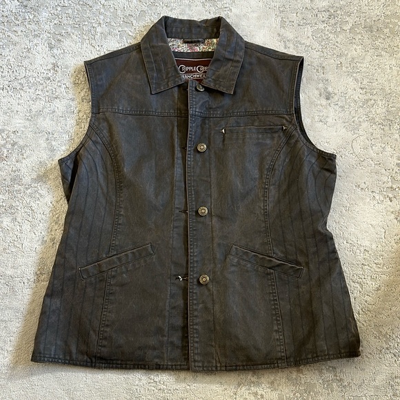 Cripple Creek Ranchwear Womens Brown Vest size Large - Picture 1 of 5